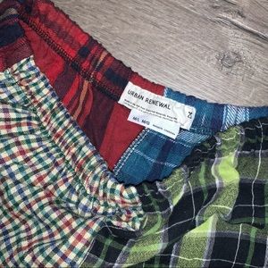 Urban outfitters renewal flannel pieced short